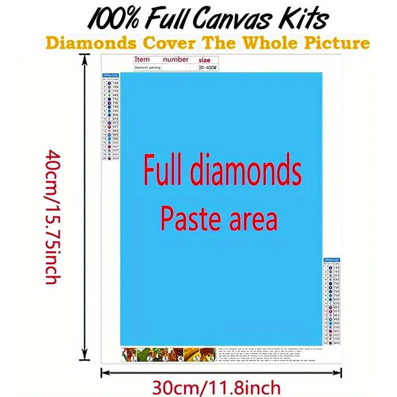 Cat & Flower Pattern DIY Diamond Arts Colorful Painting Kit without Frame, 4 Counts set DIY 5D Diamond Arts Colorful Painting Kit, Wall Art Decor for Home