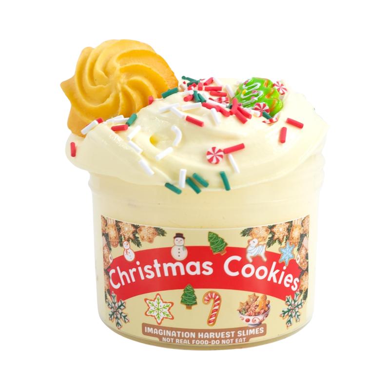 Christmas Cookies Slime - Thick Frosting Butter Slime - Scented Slime - Stretchy Slime - Imagination Harvest - Slime Shop