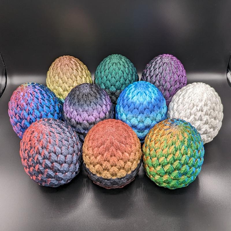 Dragon Egg 3D Printed Figurine (Empty)