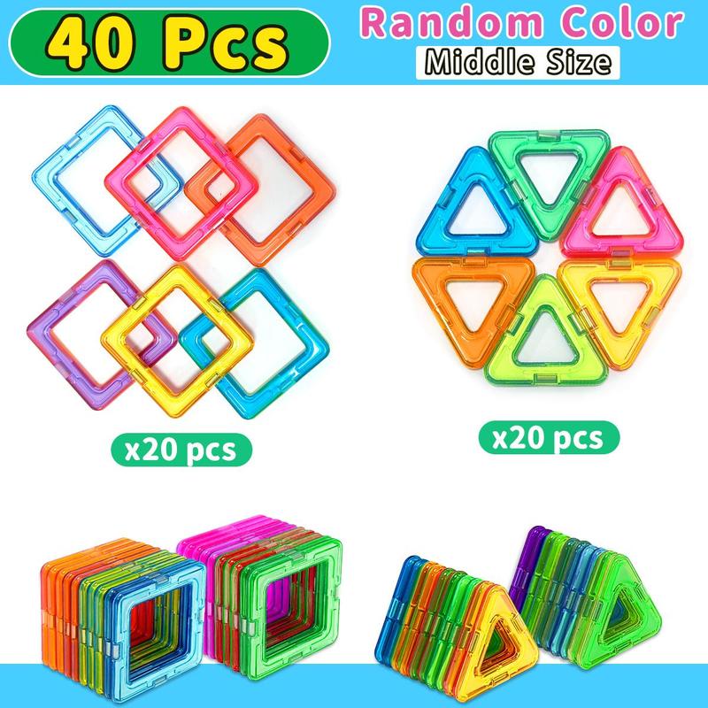 Christmas Colorful Blocks Building Toys, 20 40 60pcs Colorful 3d Puzzle Design Toy, Sensory Toy for Improving Creativity Hands-on Ability