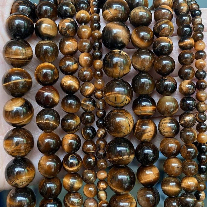 1 Pack Natural Yellow Tiger Eye Stone Beads For Jewelry Making DIY Bracelet Necklace, DIY Jewelry Making Accessories