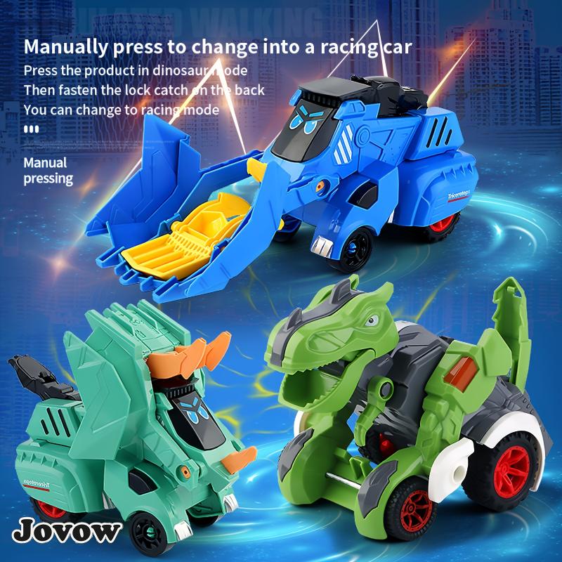 Transform Your Child's Imagination with this Inertial Dinosaur Deformation Toy Car - Perfect Birthday or Christmas Gift!