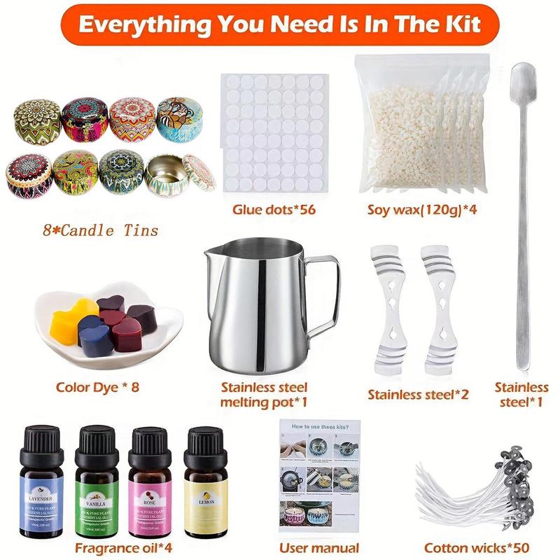 Diy Candle Making Kit, 1 Set Diy Candle Making Supplies for Party, Bridesmaid Gift, Housewarming Gifts