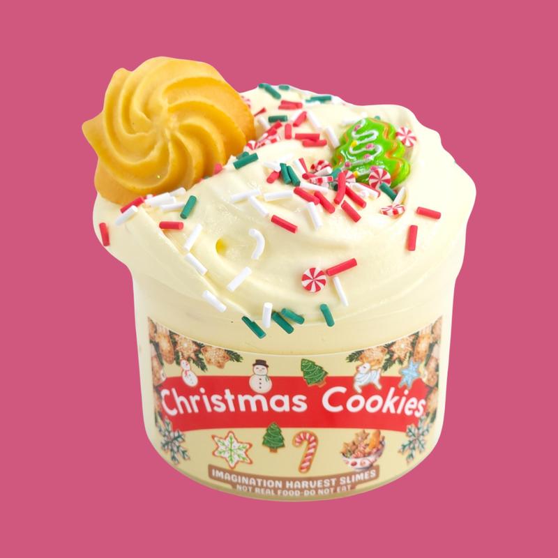 Christmas Cookies Slime - Thick Frosting Butter Slime - Scented Slime - Stretchy Slime - Imagination Harvest - Slime Shop