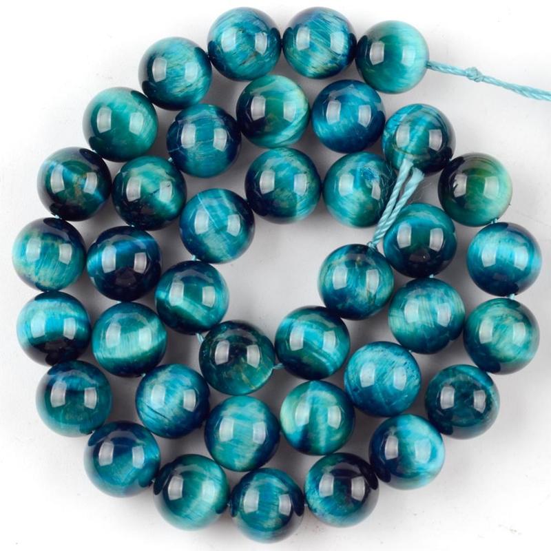 1 Set Round Natural Stone Bead, Loose Spacer Bead For Jewelry Making DIY Bracelet Necklace