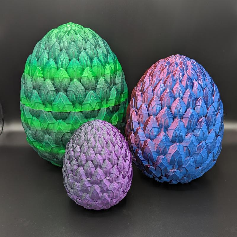 Dragon Egg 3D Printed Figurine (Empty)