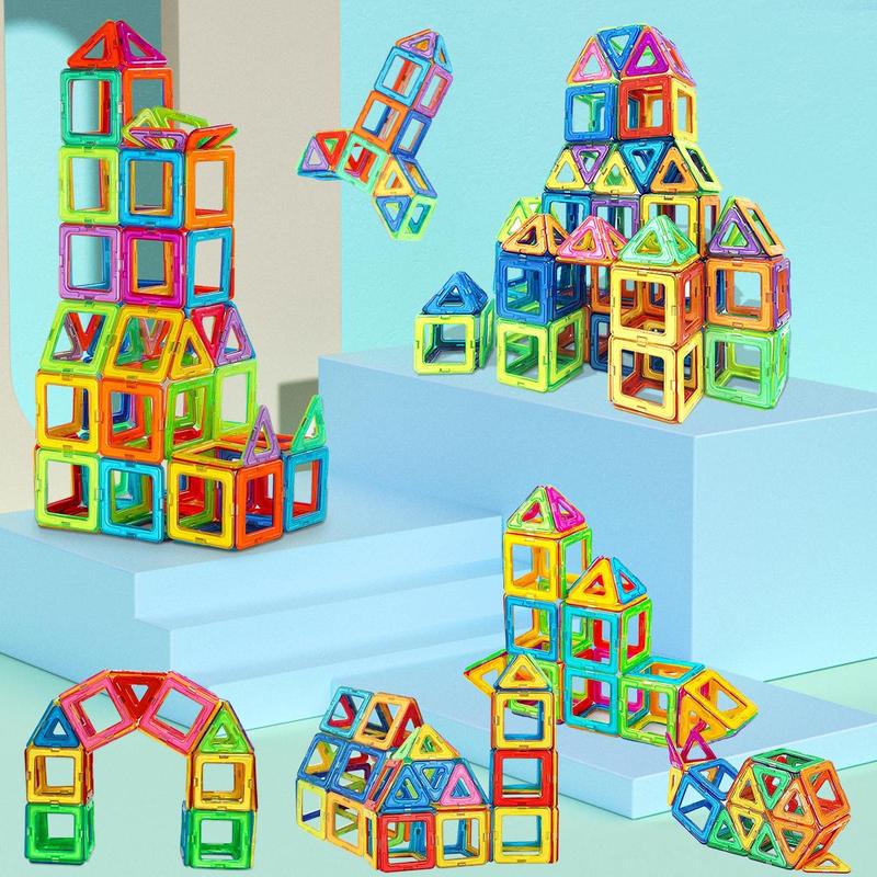 Christmas Colorful Blocks Building Toys, 20 40 60pcs Colorful 3d Puzzle Design Toy, Sensory Toy for Improving Creativity Hands-on Ability