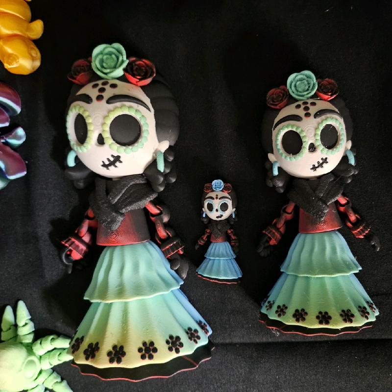 3D Printed Articulated Catrina Doll