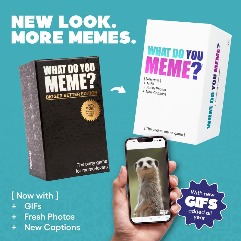 What Do You Meme? Core Game (New Edition) Now Including GIF's by Relatable, The Essential Party Game