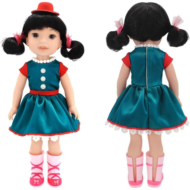 SOTOGO 10 Sets American Wellie Doll Clothes Outfits Dresses Pajamas Swimsuit, Girl Wishers Doll Clothes Fit for 14 to 14.5 Inch Dolls