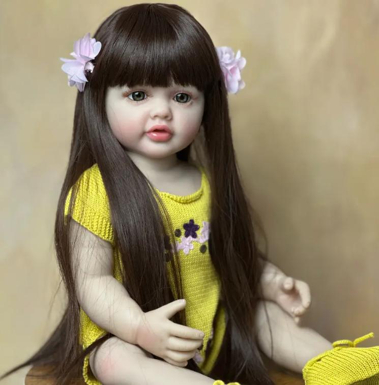 55cm Lifelike Reborn Silicone Doll, Cute Christmas Halloween Thanksgiving Easter Gift for Kids