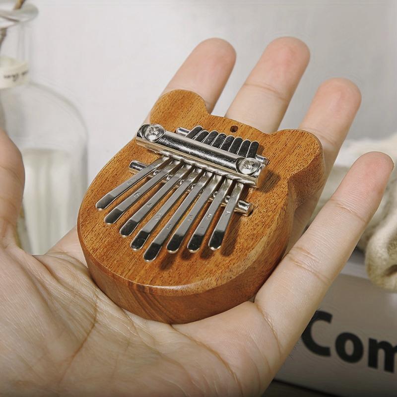 Mini Wooden Kalimba, Portable 8-Key Mini Kalimba, Exquisite Finger Thumb Piano, Marimba Musical Good Accessory Pendant Gift, Christmas Gift