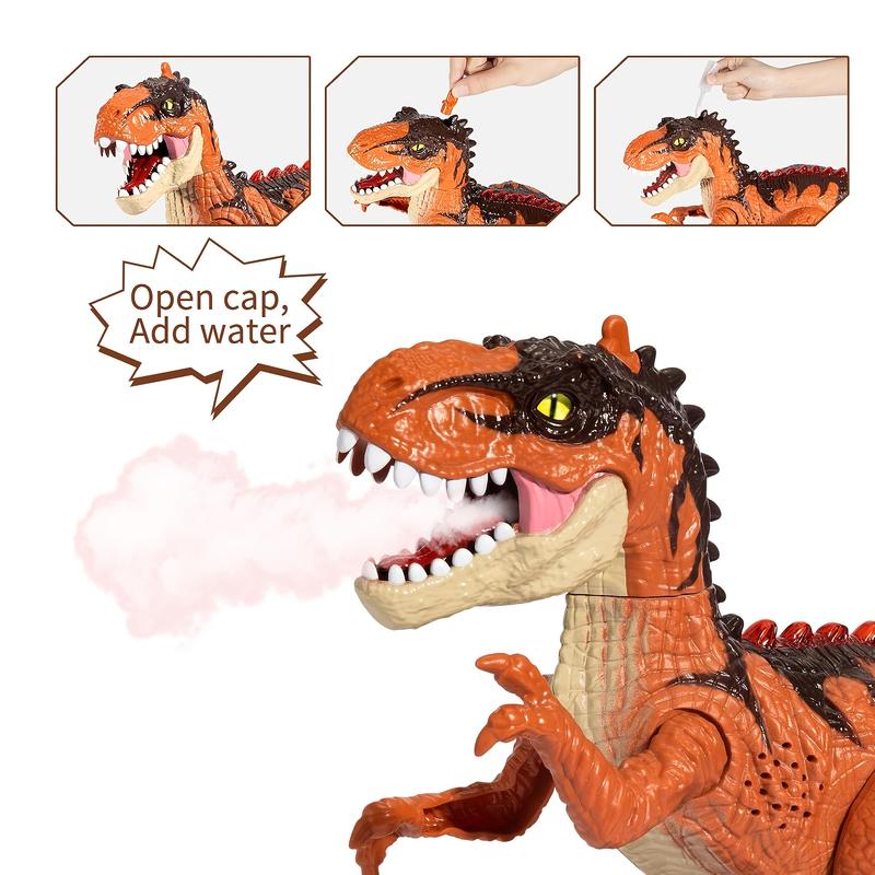 Interactive Remote Control Dinosaur Toy, Walking T-Rex with Sound Lights, Rechargeable Battery Powered, Non-Laser ABS Resin, Safe Electric Play Figure