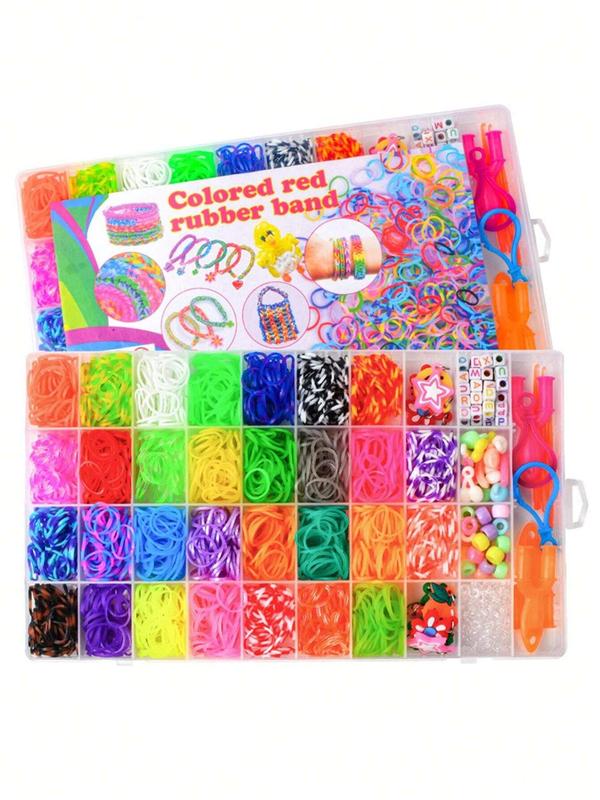 Rubber Band Loom Bracelet Kit, 37 Grids Rubber Band Loom Bracelet Making Kit, Friendship Bracelet Birthday Gift Kit