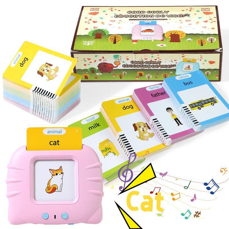 Talking Flash Cards Toys Pocket Speech for Kids Toy, Talking Learning Flash Cards Educational Toys Sensory Toys