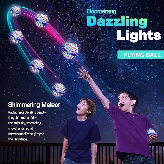 2024 Flying Orb Ball Toy, Hover Ball Boomerang Fly Fidget Spinner, Cool Toys Gifts for 6 7 8 9 10 11 12+ Years Old boy Girls Teens, Hand Mini Drone Cosmic Globe, Indoor Outdoor Toys