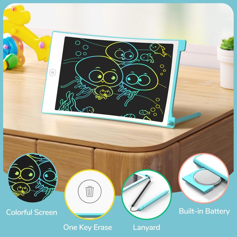 2 Pack LCD Writing Tablet, 8.5 Inch Colorful Doodle Board Drawing Tablet for Kids, Kids Travel Games Activity Learning Toys Birthday Gifts for 4 5 6 Year Old Boys and Girls