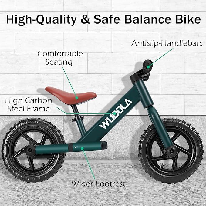 Toddler Balance Bike-No Pedal Bicycle for Kids 24 Months to 5 Years Old,Adjustable Seat,Flat-Free Tires,Perfect Gift for 2-5 Years Old Boys and Girls