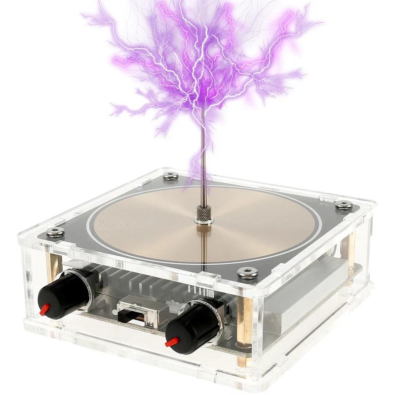 Tesla Coil Music Box Bluetooth Connection Music Coil Touchable Artificial Spark Gap Arc Generator Desktop Toy Gift For Kids ﻿