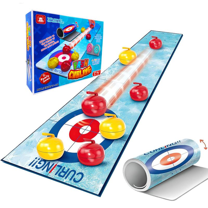 Mini Tabletop Shuffleboard for Kids,Indoor Table Top Curling Games,Family Board Games