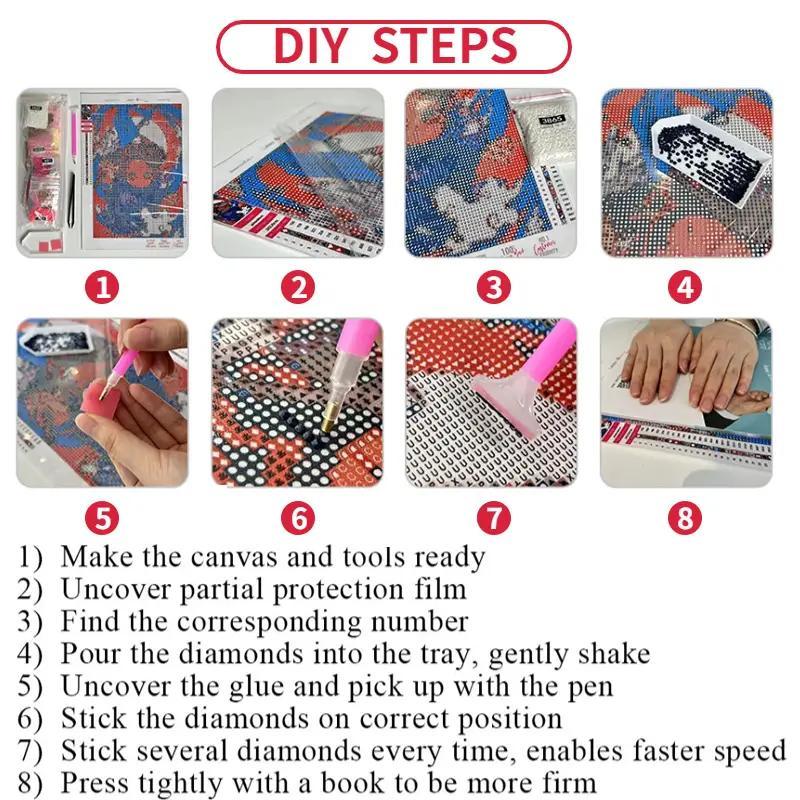 DIY 5D Diamond Painting Kit Without Frame, Sunset & Coconut Tree Pattern DIY Rhinestone Embroidery Set, Full Drill Diamond Painting By Number Kit