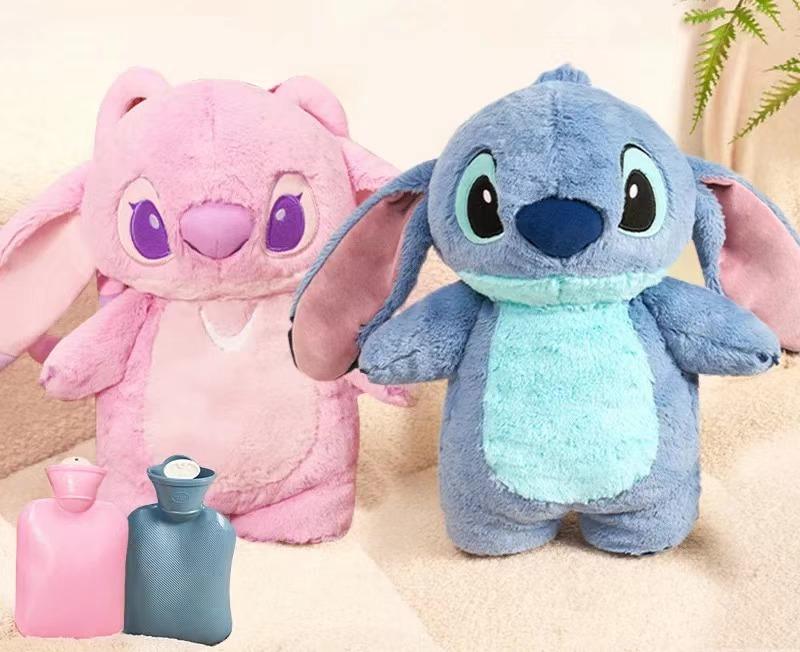 Cartoon Sti-tch Plush Toy with Thermos Bottle