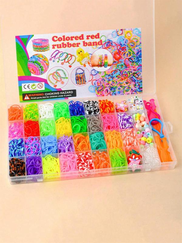 Rubber Band Loom Bracelet Kit, 37 Grids Rubber Band Loom Bracelet Making Kit, Friendship Bracelet Birthday Gift Kit