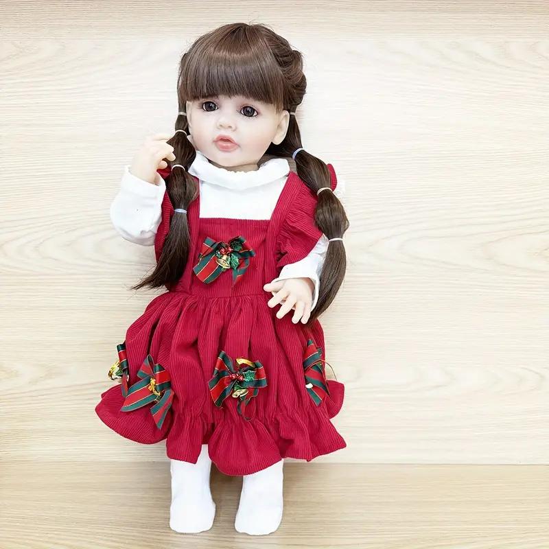 55cm Lifelike Reborn Silicone Doll, Cute Christmas Halloween Thanksgiving Easter Gift for Kids