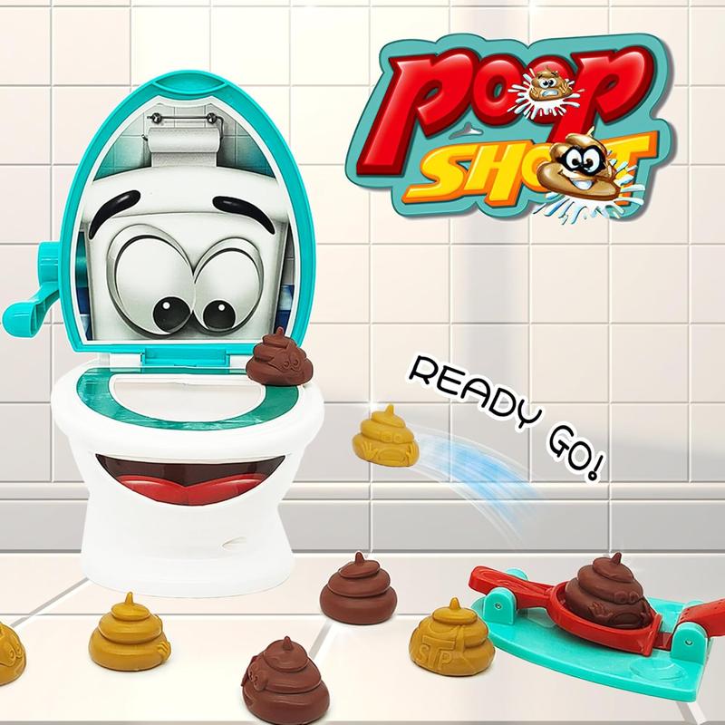 Poop Shoot Game, 1 Box Funny Poop Game Toy, Stress Relief Toy for Kids & Adults, Novelty & Gag Toys for Birthday Gift, Christmas Gift