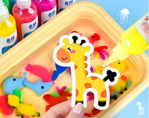 2025 New Color Change Magic Water Genie Toy Kit, Color change gel, 6 molds imaginative games, Christmas gifts birthday gifts, party gifts and family friendly game items