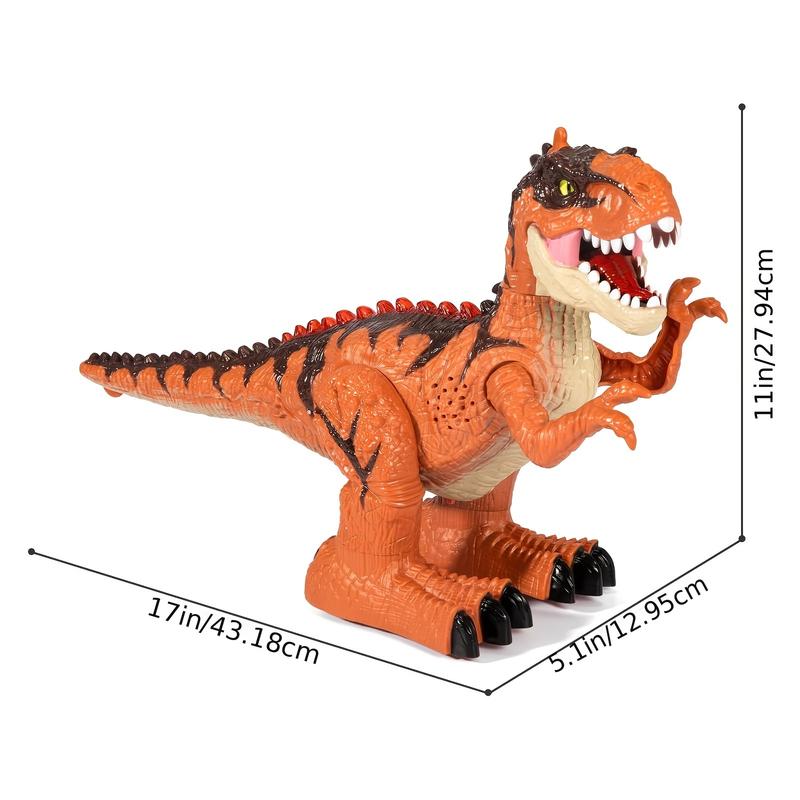 Interactive Remote Control Dinosaur Toy, Walking T-Rex with Sound Lights, Rechargeable Battery Powered, Non-Laser ABS Resin, Safe Electric Play Figure