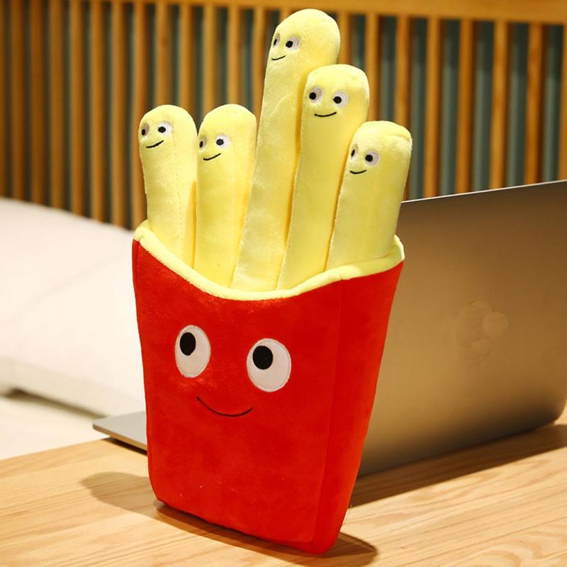 Cozy Corner Decorative Plush Toy, 1 Count Detachable French Fries Anxiety Toy, Interactive Emotional Toy, Stuffed Toys, Summer Birthday Gifts