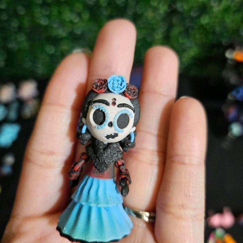 3D Printed Articulated Catrina Doll