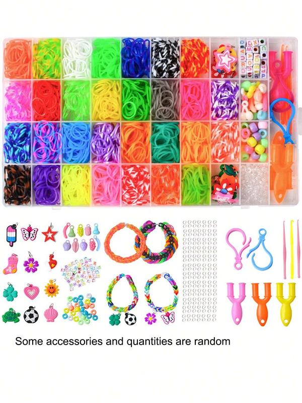 Rubber Band Loom Bracelet Kit, 37 Grids Rubber Band Loom Bracelet Making Kit, Friendship Bracelet Birthday Gift Kit