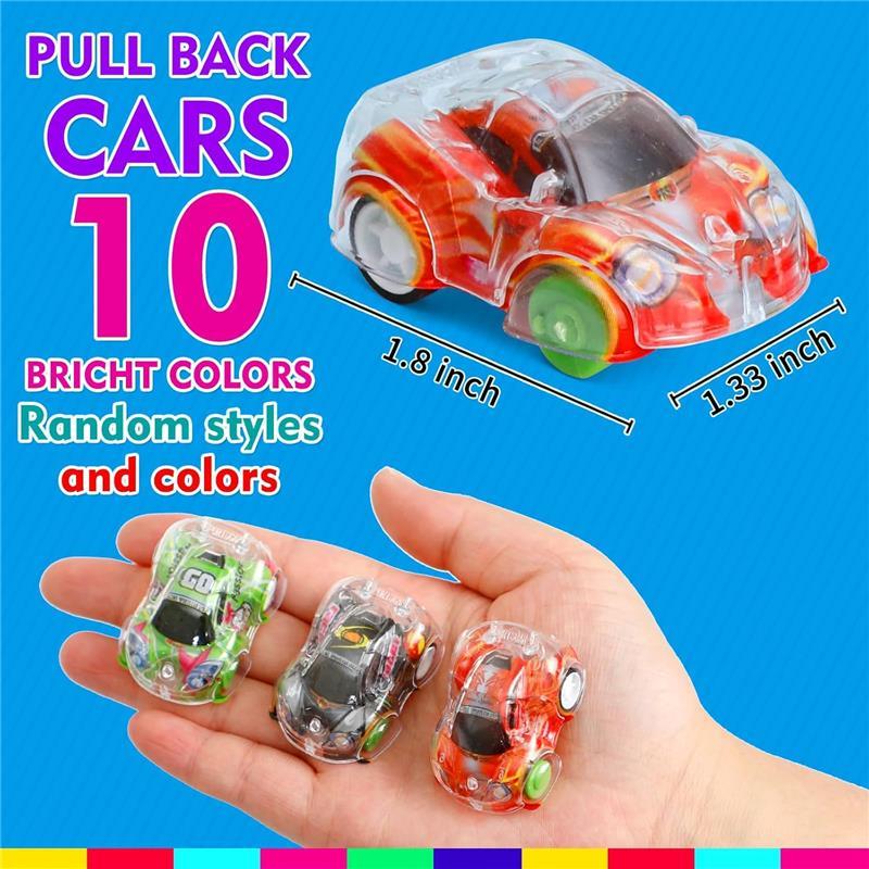 Worgree 50 Pcs Mini Pull Back Cars Small Race Car Toys for Kids Bulk Party Favors Classroom Prizes Birthday Gifts Piñata Goodie Bag Stuffers Ages 4-12