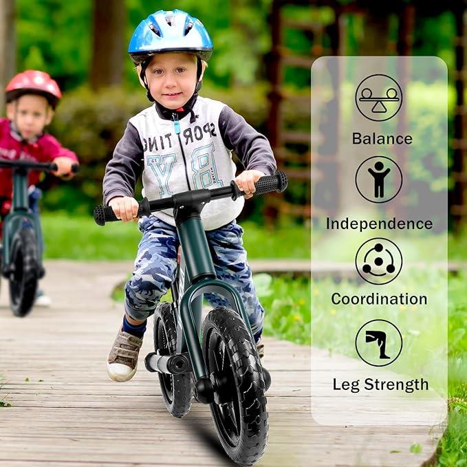 Toddler Balance Bike-No Pedal Bicycle for Kids 24 Months to 5 Years Old,Adjustable Seat,Flat-Free Tires,Perfect Gift for 2-5 Years Old Boys and Girls