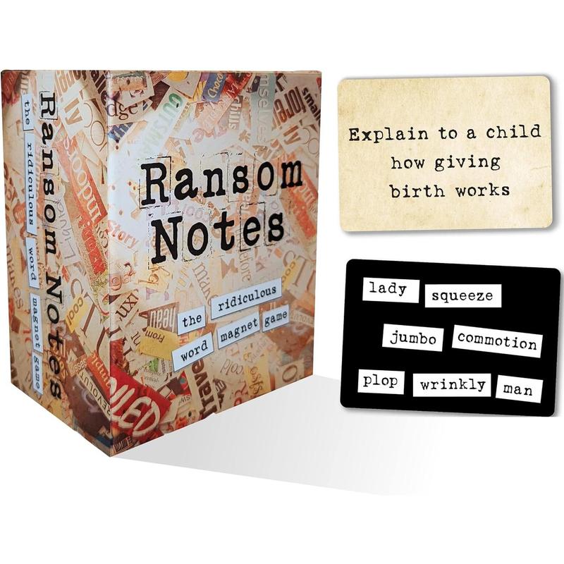 Ransom Notes - The Ridiculous Word Magnet Party Game, 3+ Players