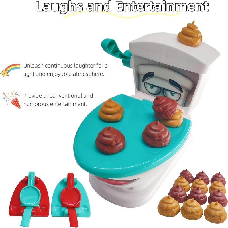 Poop Shoot Game, 1 Box Funny Poop Game Toy, Stress Relief Toy for Kids & Adults, Novelty & Gag Toys for Birthday Gift, Christmas Gift