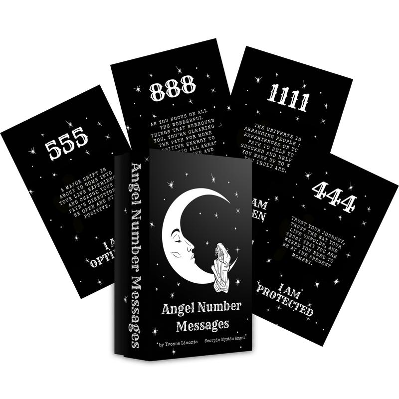 Angel Number Messages Oracle Deck, 53 Cards, Gold Edge