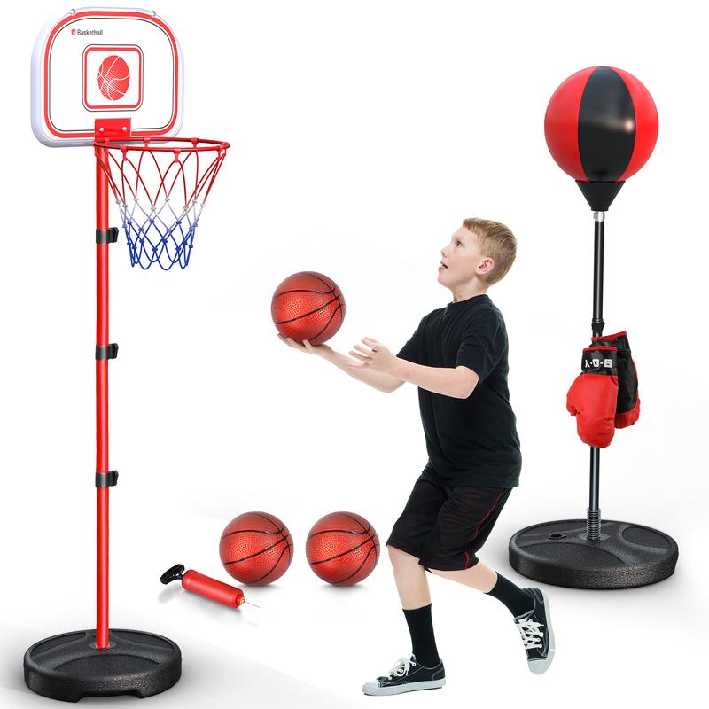 Mini Basketball Hoop Indoor - Electronic Scoreboard & 3 Balls, Great Basketball Toy