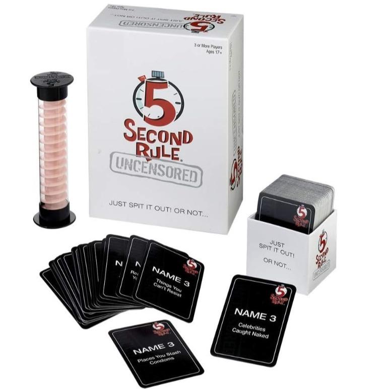 5 Second Rule Uncensored - Fun Card Game for Game Night with Friends - for Ages 17 and Up