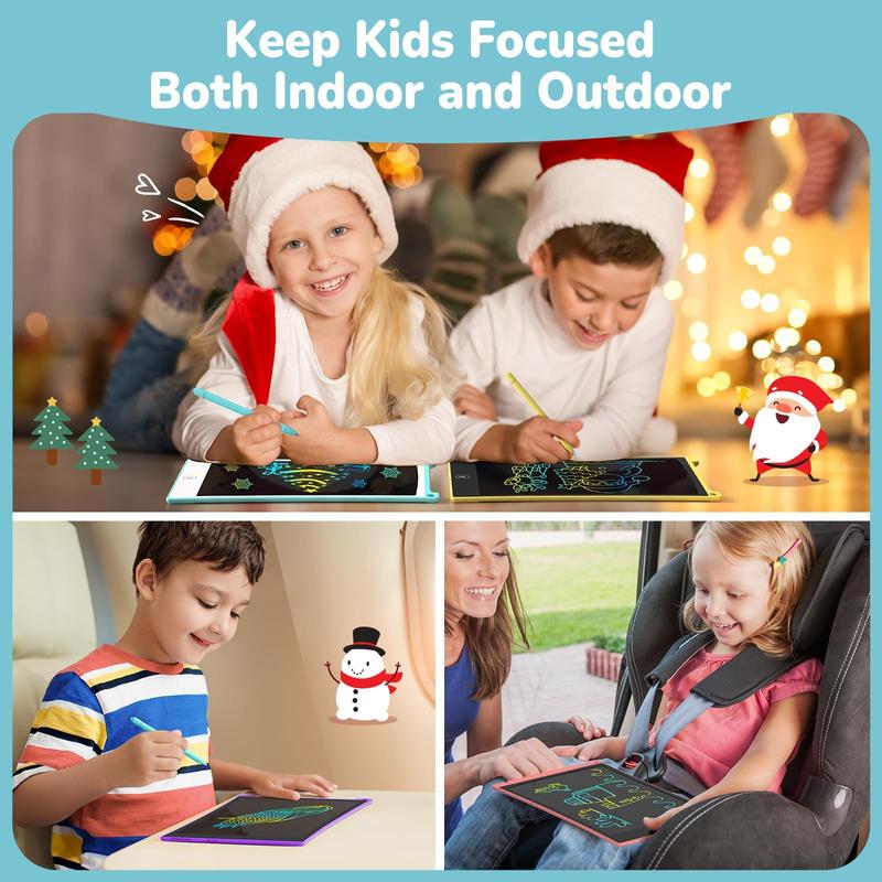 2 Pack LCD Writing Tablet, 8.5 Inch Colorful Doodle Board Drawing Tablet for Kids, Kids Travel Games Activity Learning Toys Birthday Gifts for 4 5 6 Year Old Boys and Girls