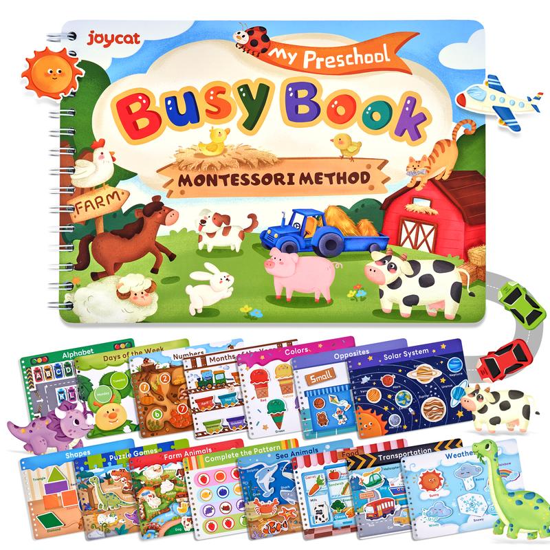 Preschool Busy Board Language Toys with Bilingual, Learning Activities Toys, Educational Toys, Autism Sensory Toys, Educational Learning Tools