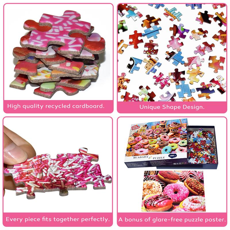 Huadada jigsaw Puzzles for Adults, 1000 pieces of home décor creative gifts, adults and children, family interactive games, parents, grandparents brainstorming