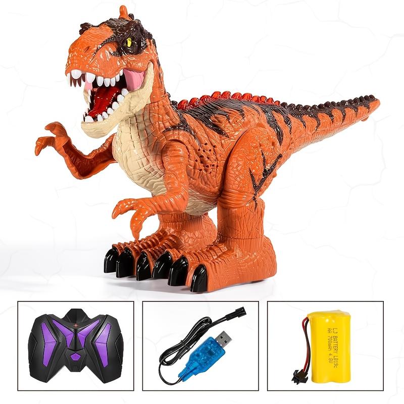 Interactive Remote Control Dinosaur Toy, Walking T-Rex with Sound Lights, Rechargeable Battery Powered, Non-Laser ABS Resin, Safe Electric Play Figure