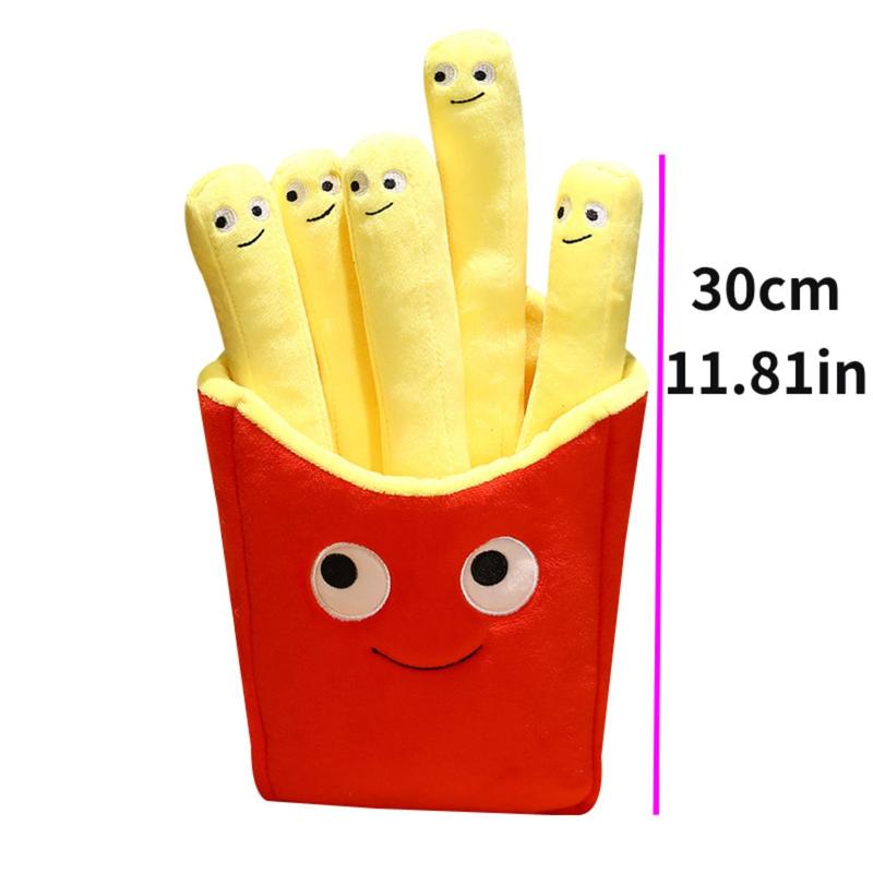 Cozy Corner Decorative Plush Toy, 1 Count Detachable French Fries Anxiety Toy, Interactive Emotional Toy, Stuffed Toys, Summer Birthday Gifts