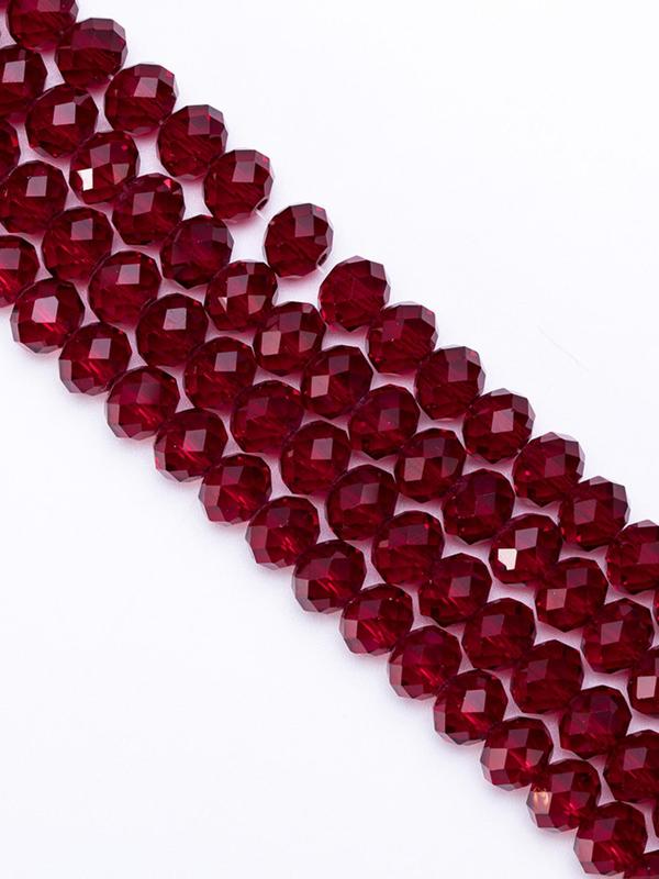 4 6 8mm Red Glass Beads, Faceted Crystal Glass Beads, Fashion Accessories for Handmade DIY Necklace Bracelet Earrings, DIY Jewelry Making Craft Supplies