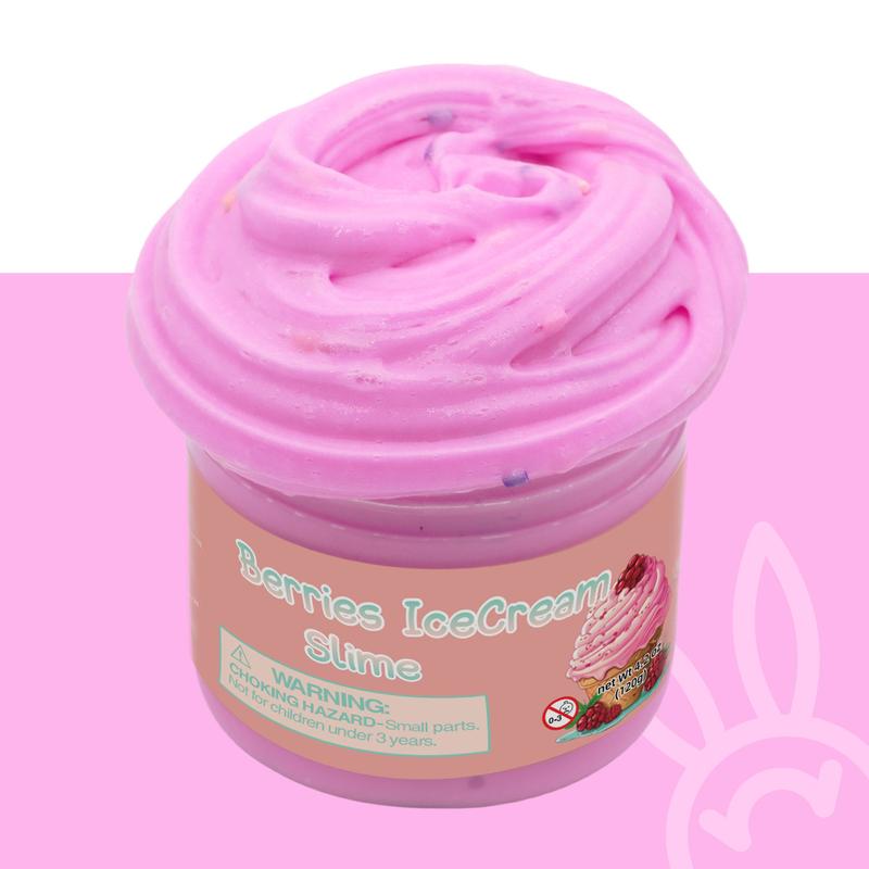 Winsons Berries Ice Cream Slime-Safe and non-toxic for children, DIY toys that relieve stress and have a healing smell