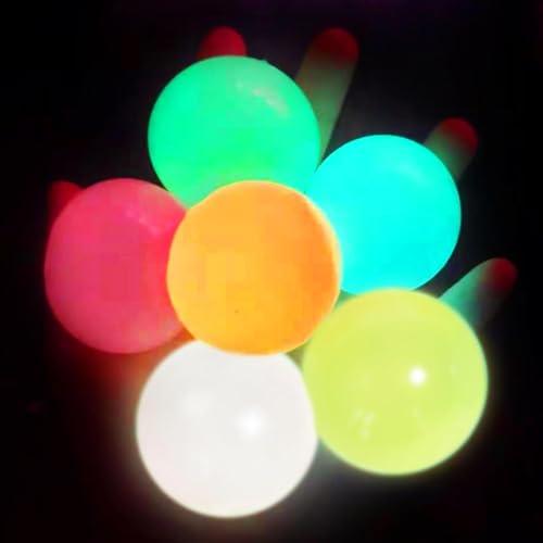 Glorbs - Glorbs Balls, Glorbs Sticky Balls, Sticky Glow Balls for Ceiling & Wall, Lumi Balls Glow in The Dark Glorbs Sticky Fidget Balls, Stocking Stuffer for Kids (12PC)