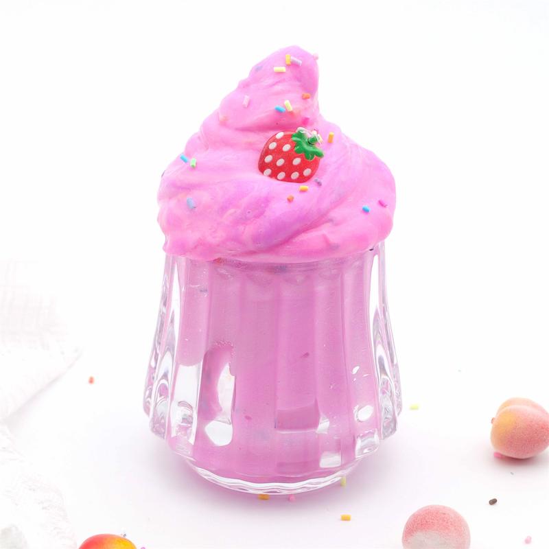 Winsons Berries Ice Cream Slime-Safe and non-toxic for children, DIY toys that relieve stress and have a healing smell